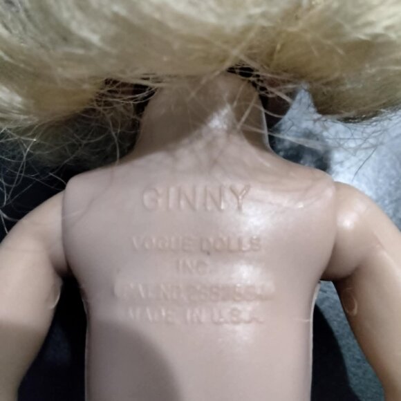 Ginny Doll, 1950s Straight Leg Walker, Stamped on Back - Picture 12 of 13